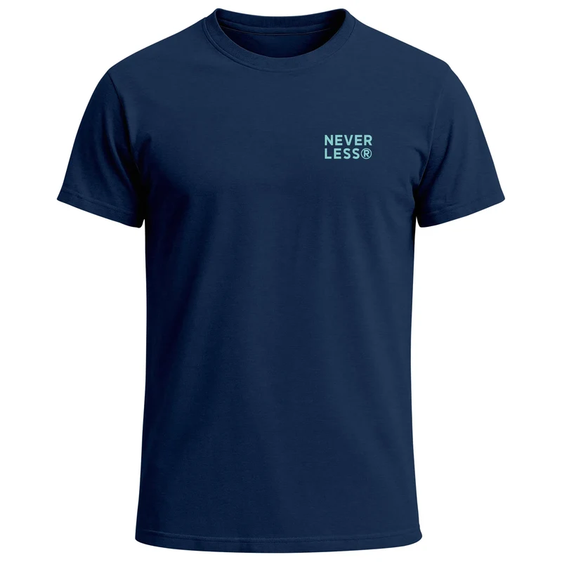 Herren T-Shirt Backprint Palmen Sommer - Kurzarm Baumwollshirt mit Grafikmotiv - Printshirt Fashion Streetstyle