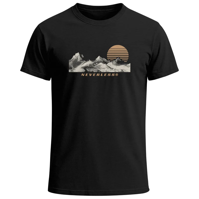Herren T-Shirt Printshirt Outdoor Statement Natur Wandern Fashion Streetstyle Männer
