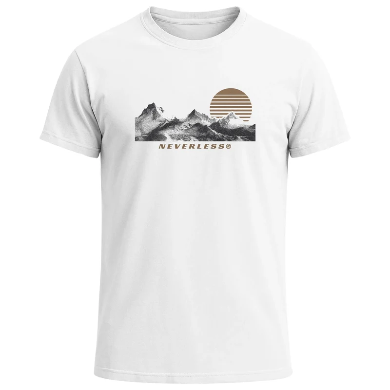Herren T-Shirt Printshirt Outdoor Statement Natur Wandern Fashion Streetstyle Männer