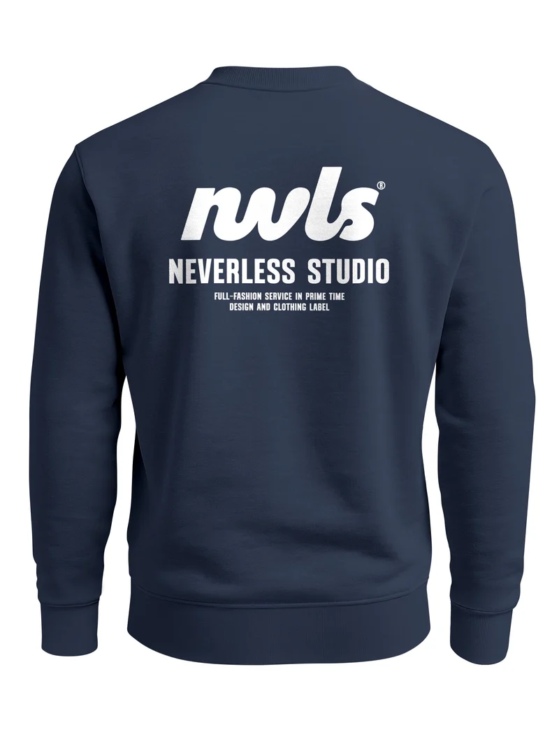 Herren Sweatshirt NVLS Studio Backprint Regular Fit