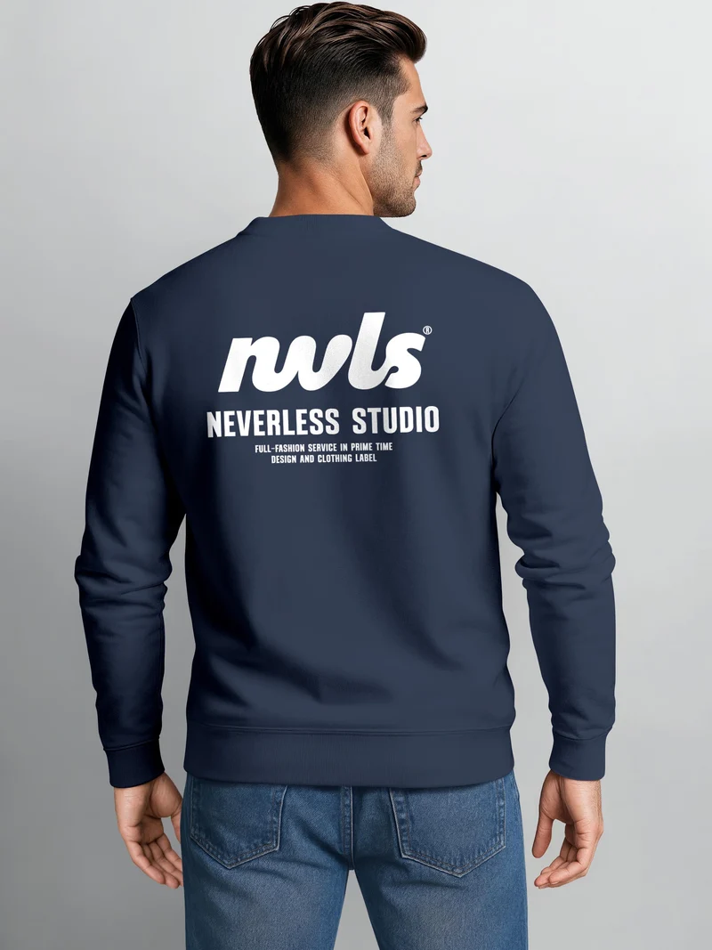 Herren Sweatshirt NVLS Studio Backprint Regular Fit