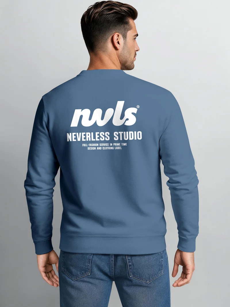 Herren Sweatshirt NVLS Studio Backprint Regular Fit
