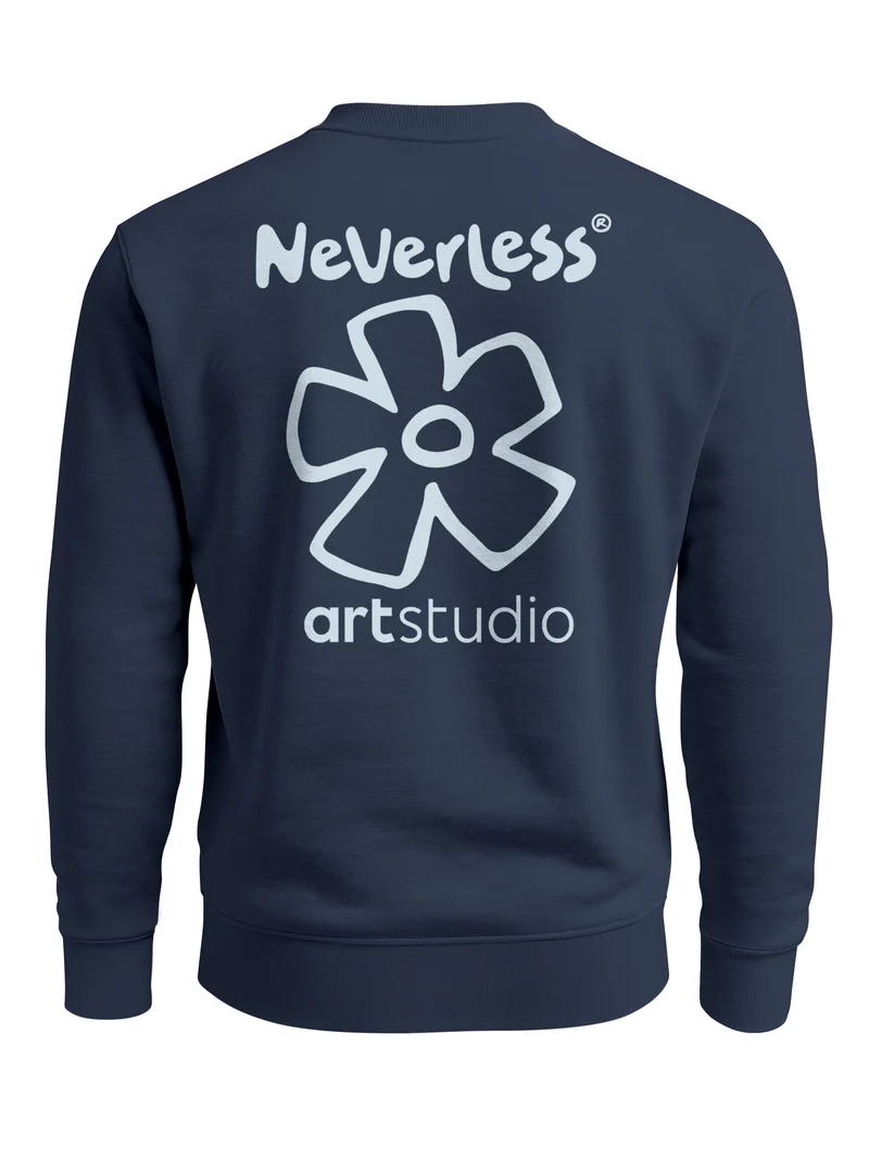Herren Sweatshirt Flower Artstudio Backprint Regular Fit
