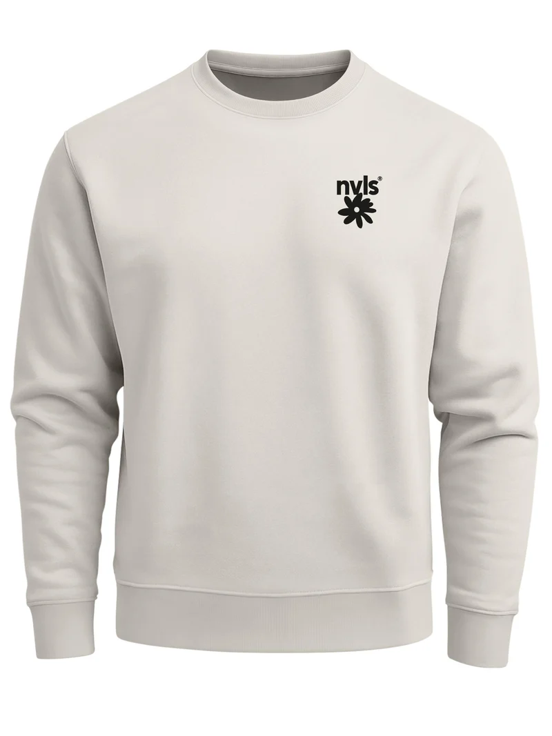 Herren Sweatshirt Artstudio Blumen Backprint Regular Fit