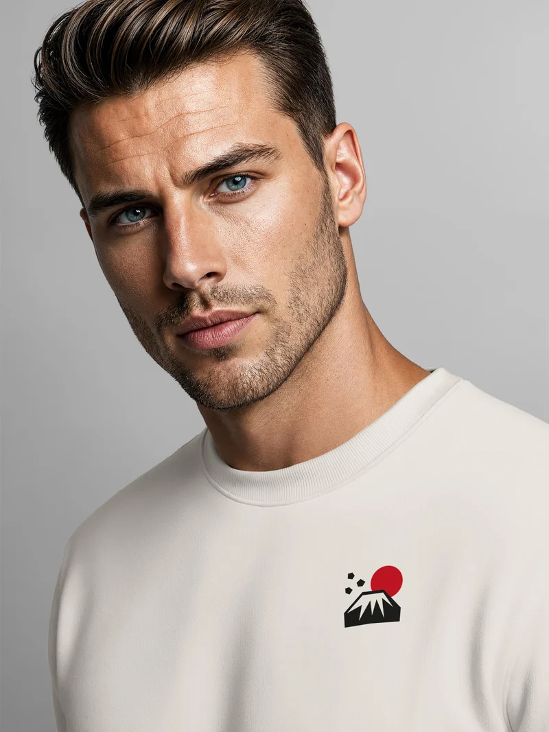 Herren Sweatshirt Japan Backprint Regular Fit