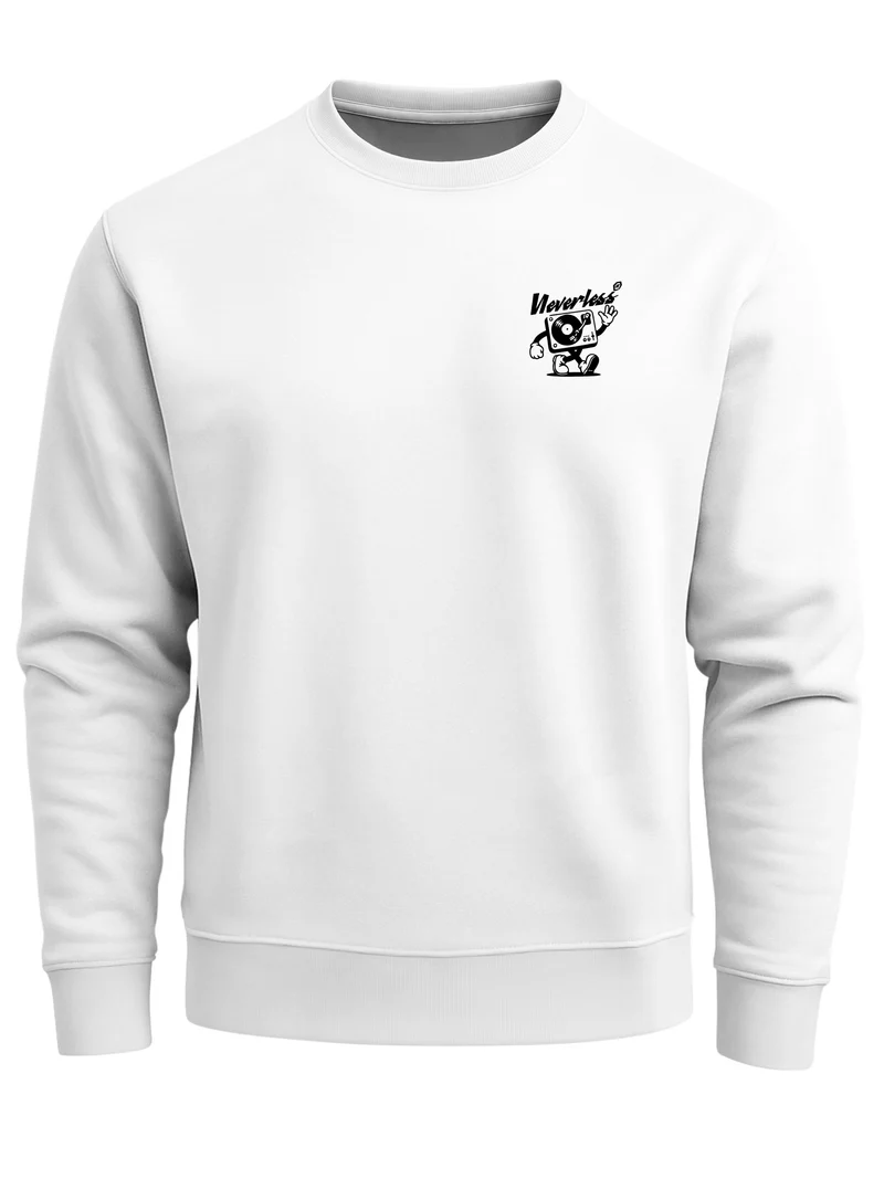 Herren Sweatshirt Play Music Backprint Regular Fit