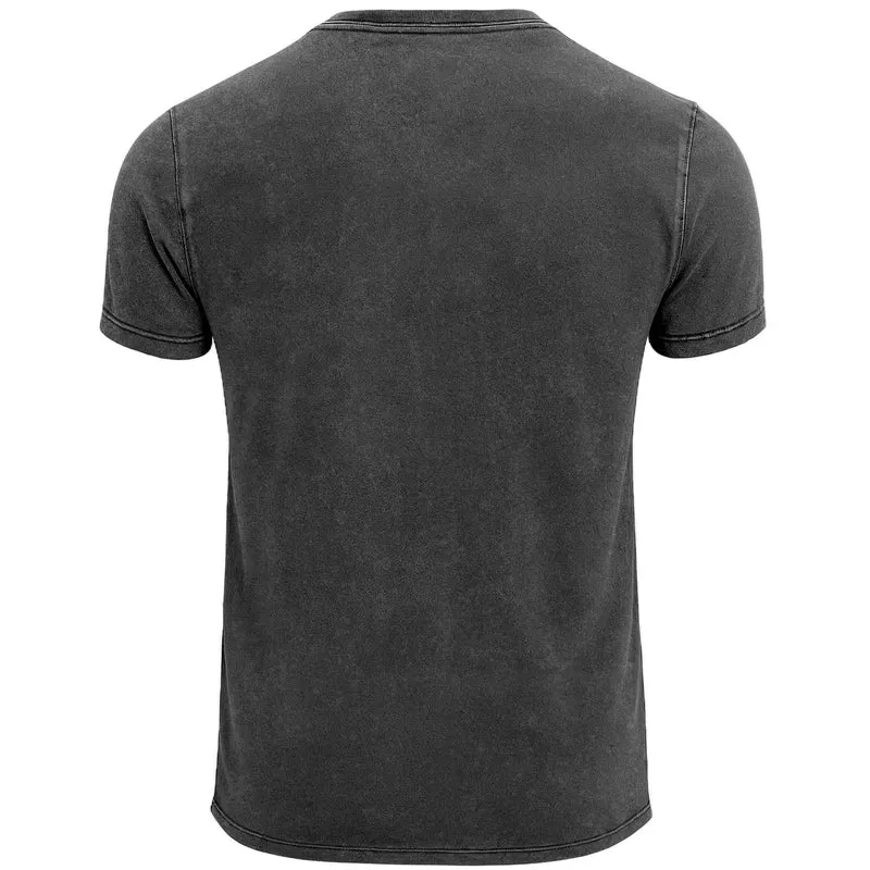 Herren Vintage Shirt Into the Wild Printshirt Grafikshirt Outdoor Abenteuer Aufdruck Used Look