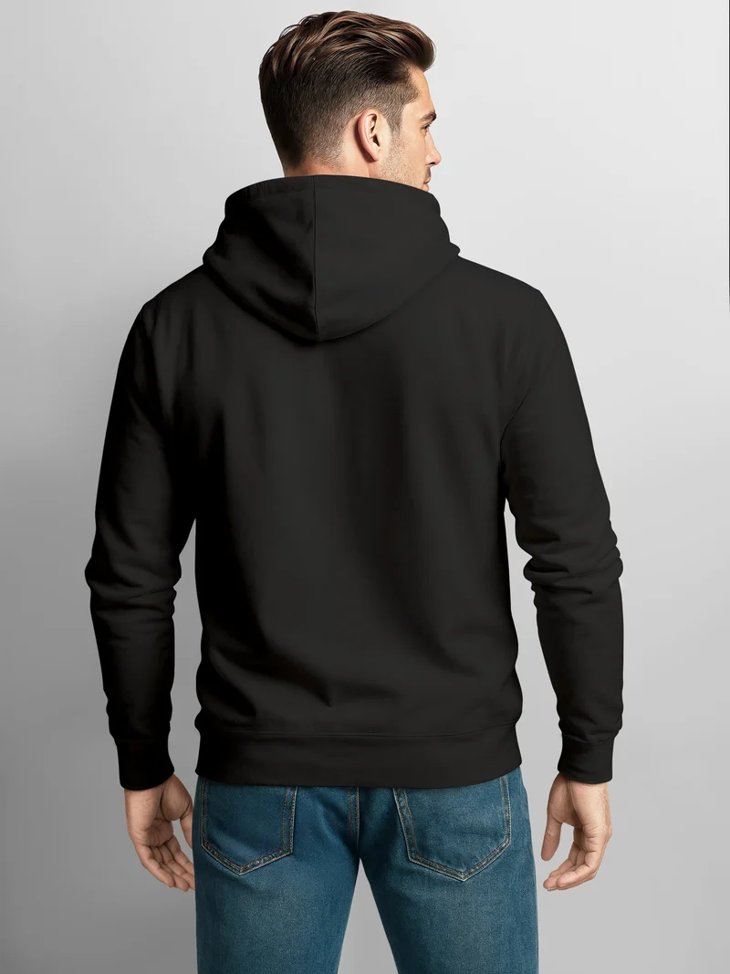 Herren Sweatjacke mit Kapuze Wandern Berge Logo Motiv Zip Hoodie Männer Outdoor Fashion