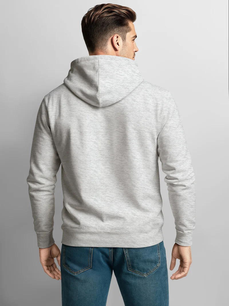 Herren Sweatjacke mit Kapuze Wandern Berge Logo Motiv Zip Hoodie Männer Outdoor Fashion