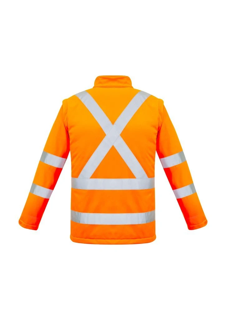 Unisex Hi Vis 2 in 1 X Back Soft Shell Jacket