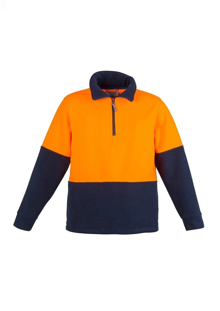 Unisex Hi Vis Half Zip Fleece Jumper