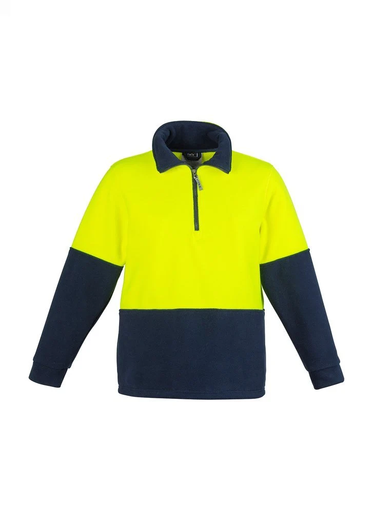 Unisex Hi Vis Half Zip Fleece Jumper