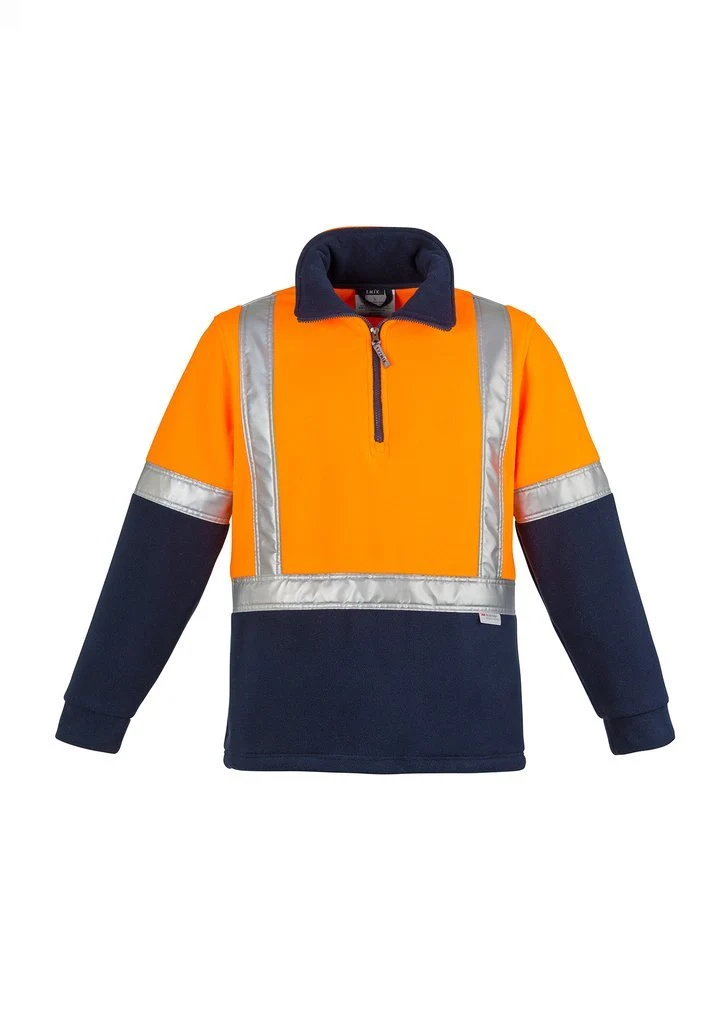 Mens Hi Vis Fleece Jumper - Shoulder Taped