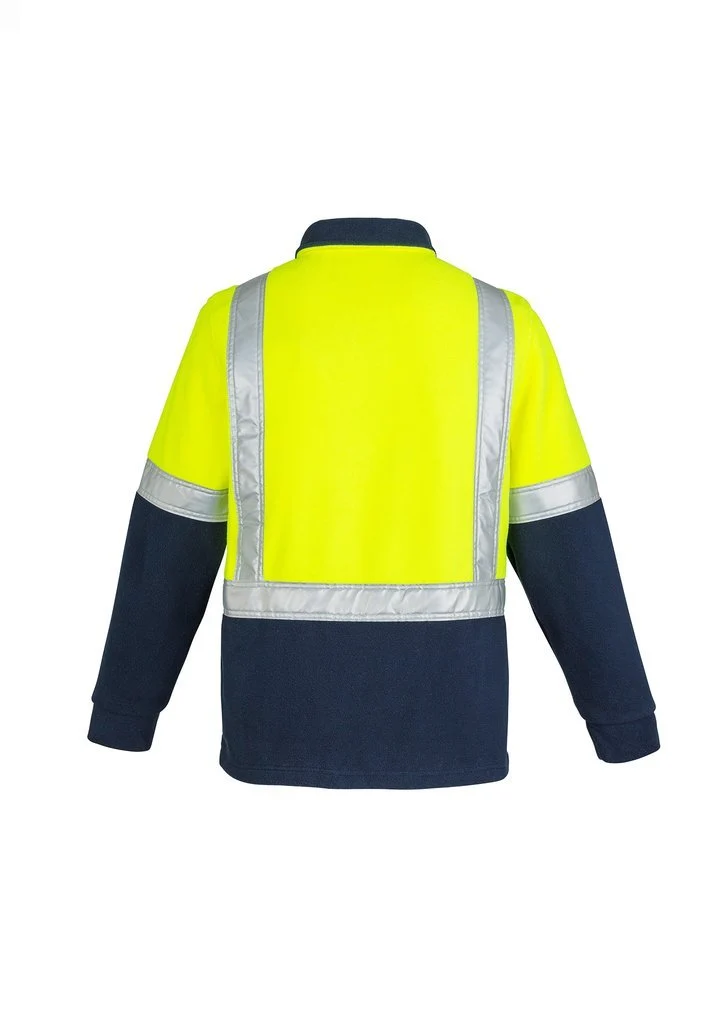 Mens Hi Vis Fleece Jumper - Shoulder Taped