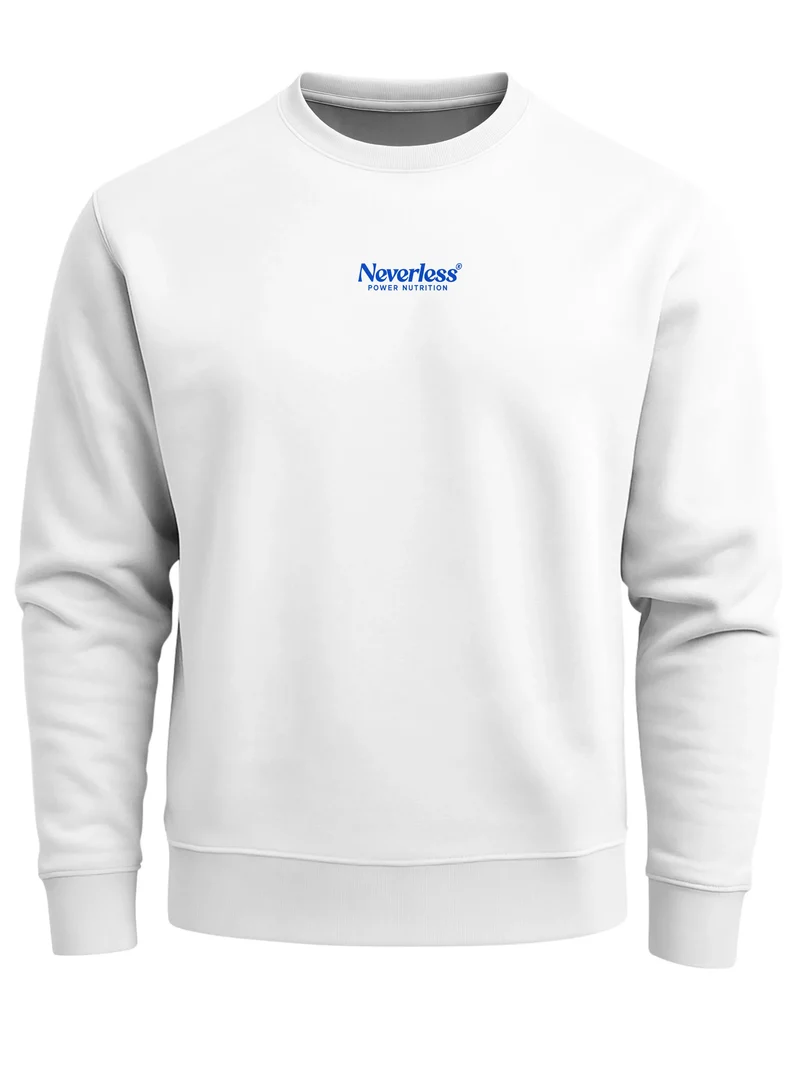 Sweatshirt Herren Pullover mit Backprint Power Nutrition Design Print Pullover mit Banana Graphic Vintage Sports Look