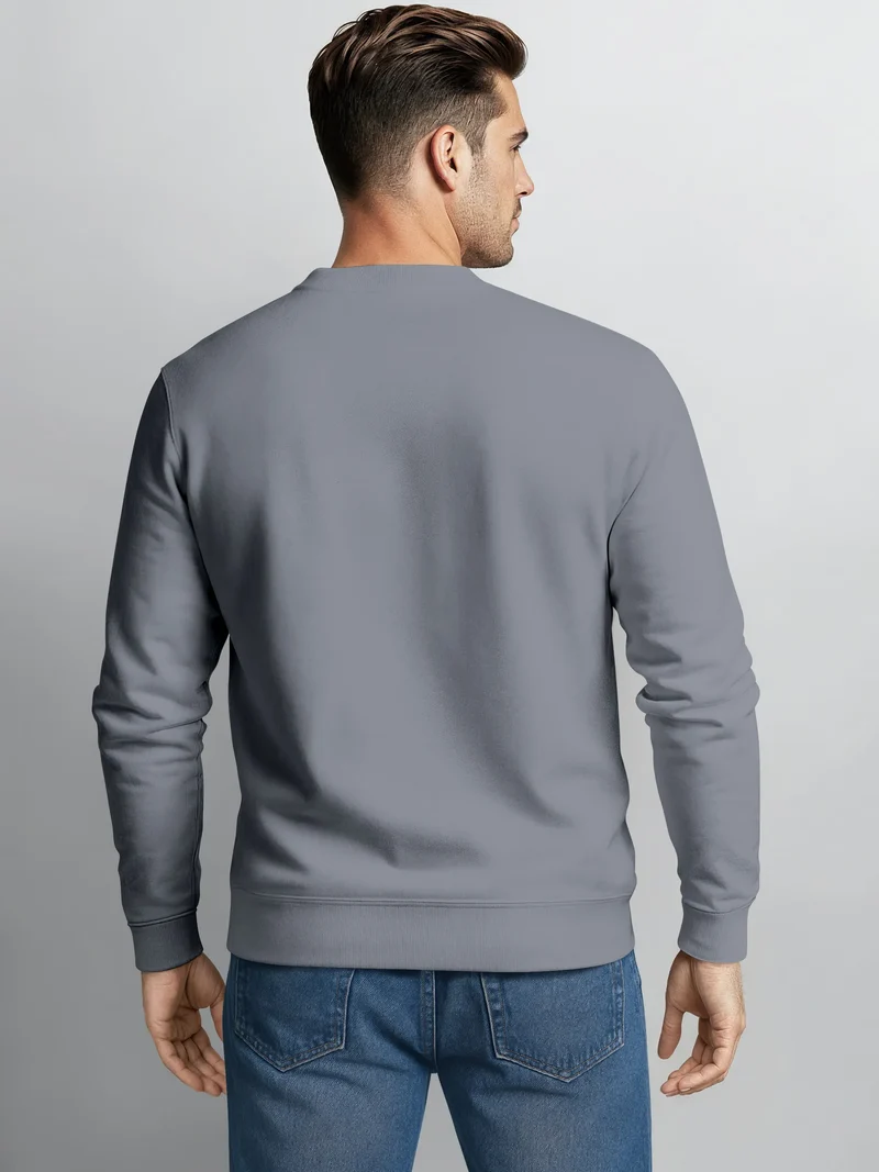 Sweatshirt Herren ohne Kapuze Spruch End of your comfort Zone Pullover Graphic Fashion Streetwear