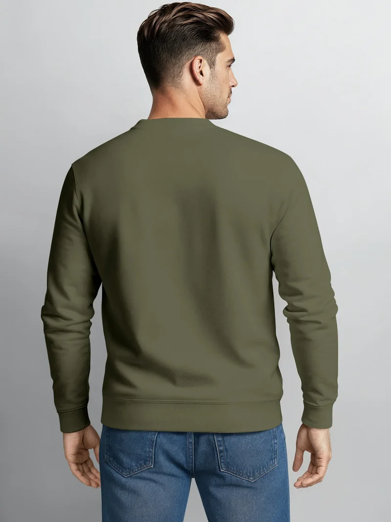 Sweatshirt Herren ohne Kapuze Spruch End of your comfort Zone Pullover Graphic Fashion Streetwear
