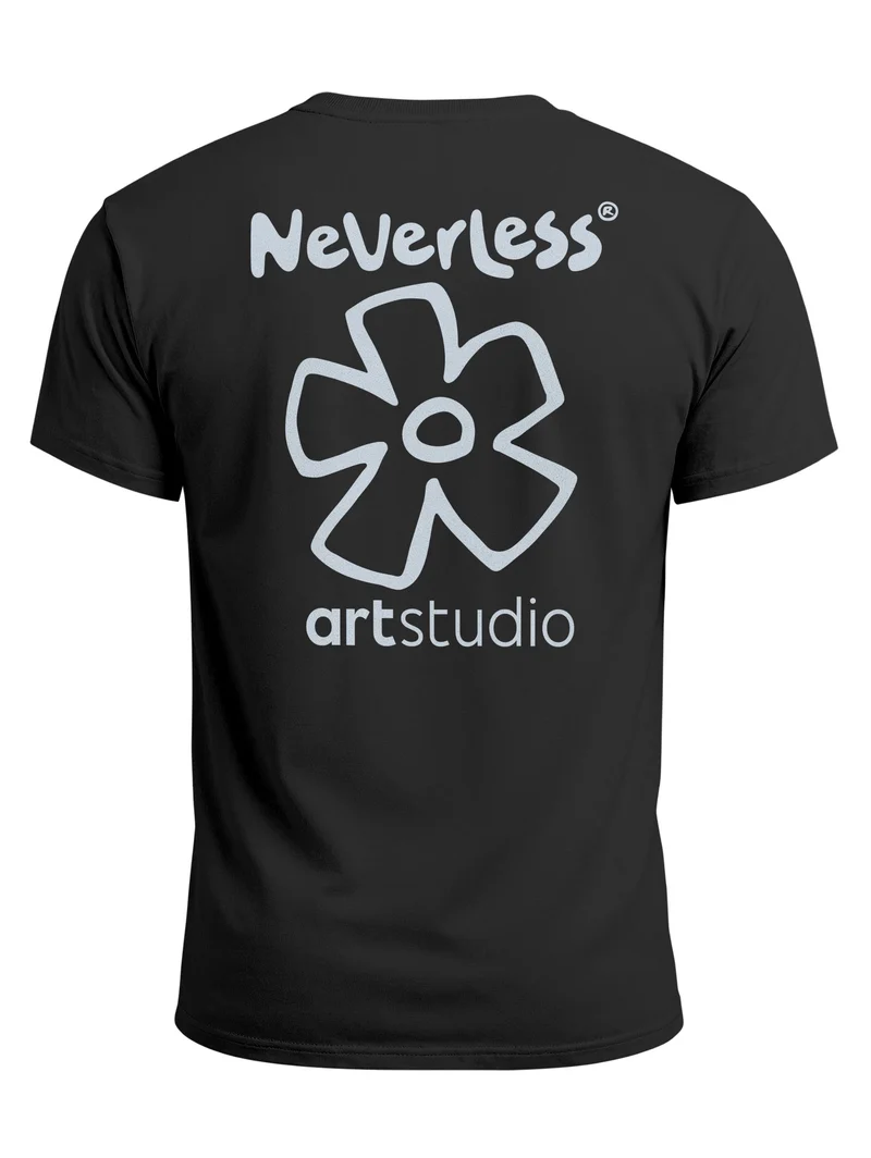 Herren T-Shirt Backprint - Minimal Blossom - Baumwollshirt Männer Fashion Streetstyle Slim Fit