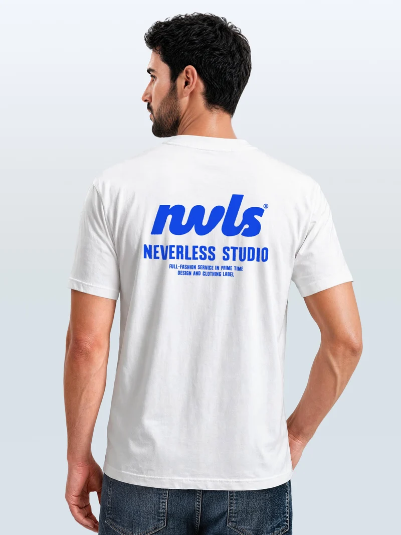 Herren T-Shirt Backprint - Design NVLS Studio - Baumwollshirt Männer Fashion Streetstyle Slim Fit