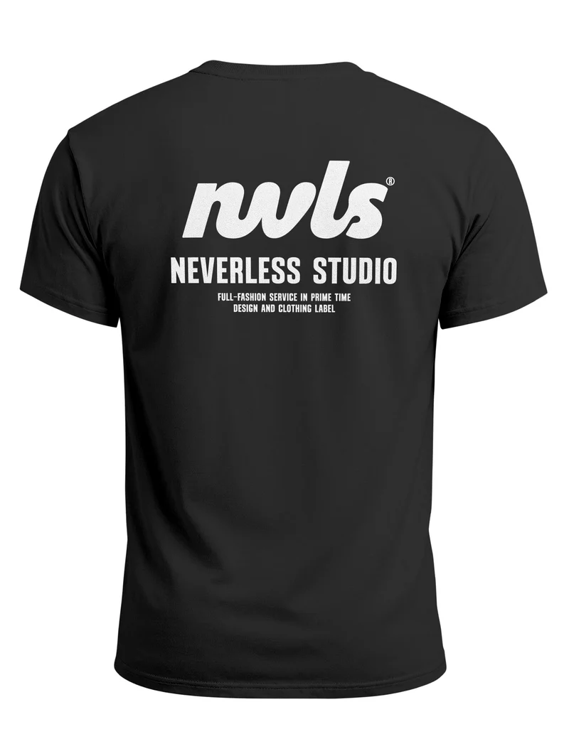 Herren T-Shirt Backprint - Design NVLS Studio - Baumwollshirt Männer Fashion Streetstyle Slim Fit