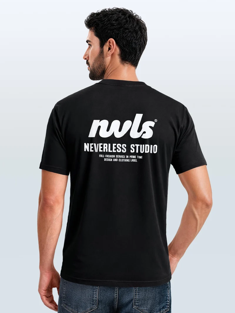 Herren T-Shirt Backprint - Design NVLS Studio - Baumwollshirt Männer Fashion Streetstyle Slim Fit