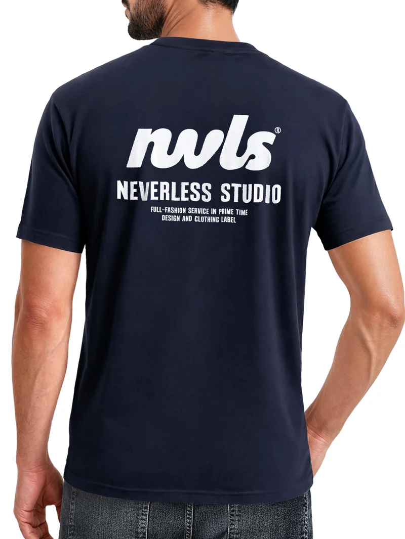 Herren T-Shirt Backprint - Design NVLS Studio - Baumwollshirt Männer Fashion Streetstyle Slim Fit