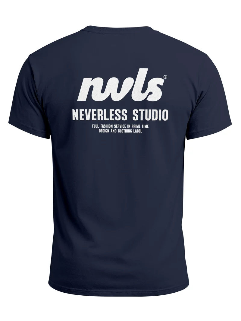 Herren T-Shirt Backprint - Design NVLS Studio - Baumwollshirt Männer Fashion Streetstyle Slim Fit