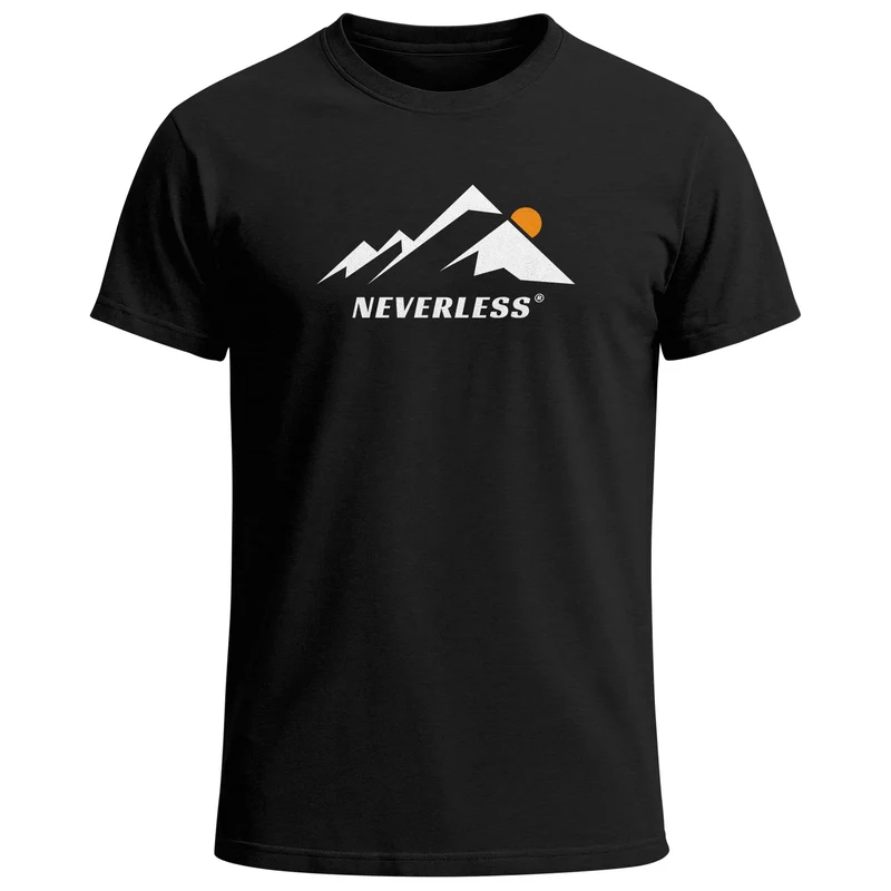 Herren T-Shirt Bergmotiv Grafikprint Natur Berge Outdoor-Fashion Streetstyle Männer