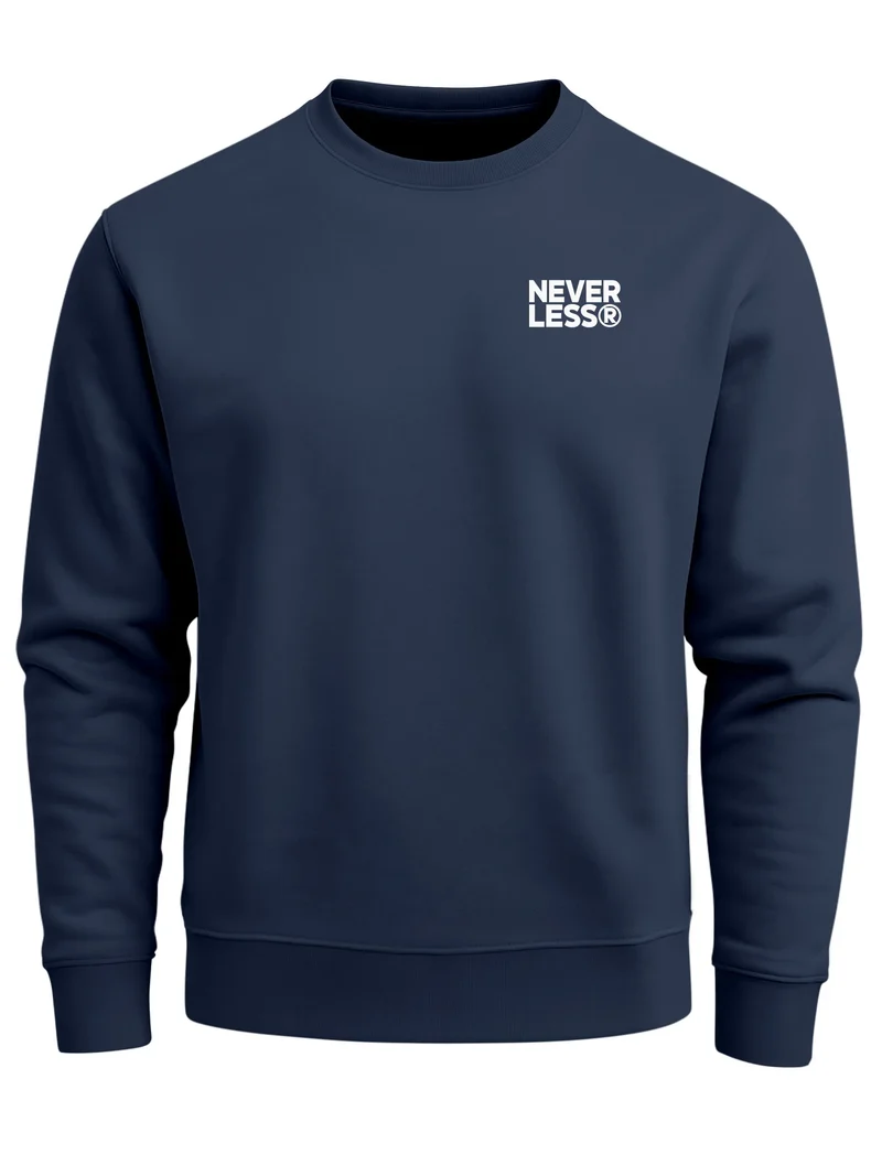 Sweatshirt Herren Pullover mit Backprint Typographie Outdoor Topografie Grafik Fashion Streetwear