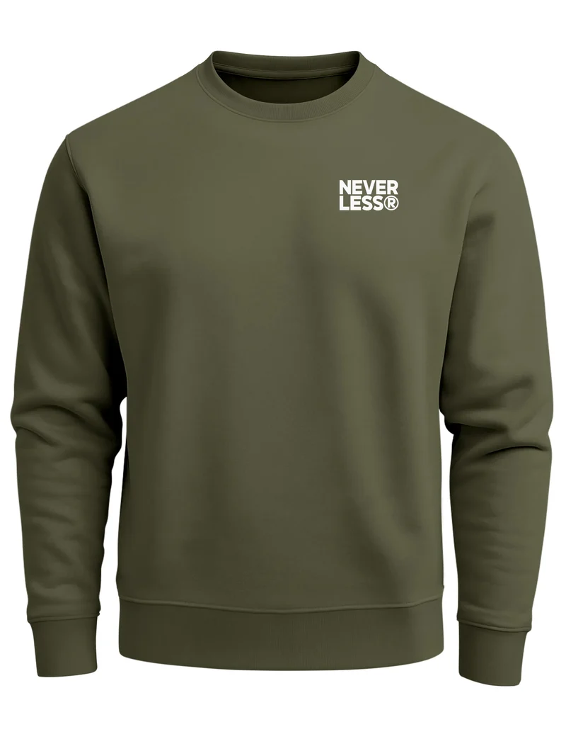 Sweatshirt Herren Pullover mit Backprint Typographie Outdoor Topografie Grafik Fashion Streetwear