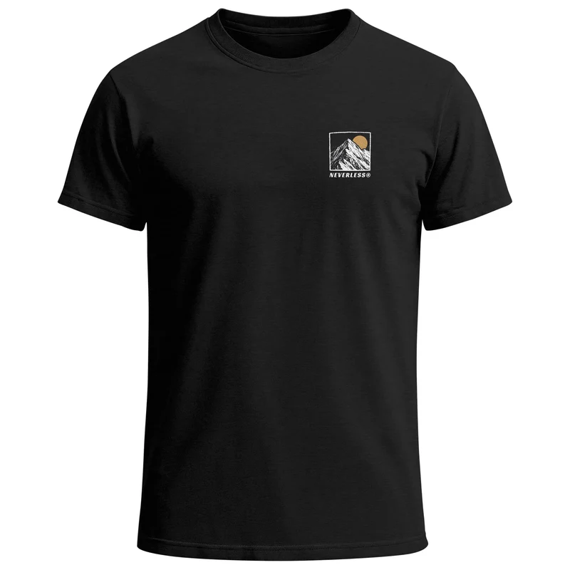 Herren T-Shirt Backprint Mountain Adventure Grafik Outdoor Nature Fashion Streetstyle Männer