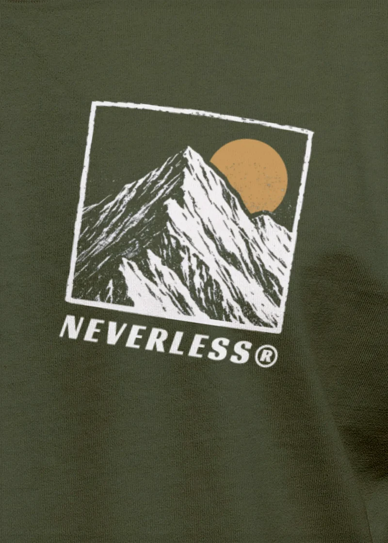 Herren T-Shirt Backprint Mountain Adventure Grafik Outdoor Nature Fashion Streetstyle Männer