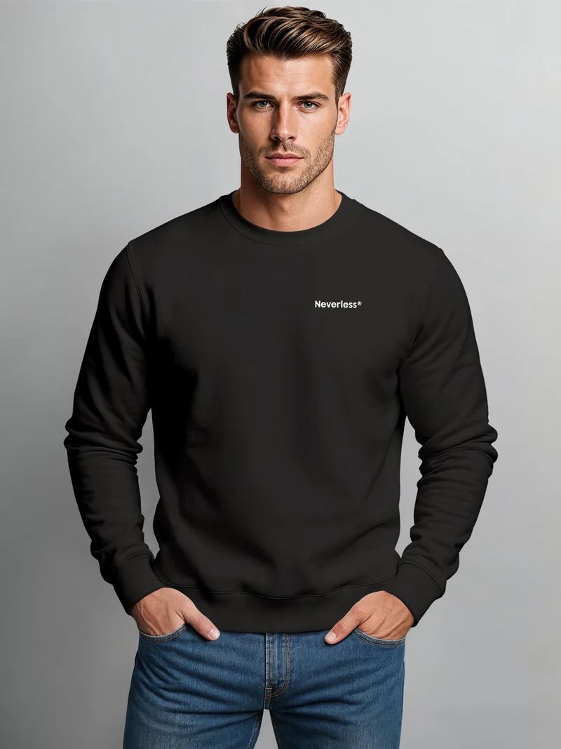 Herren Sweatshirt More Espresso Backprint Regular Fit