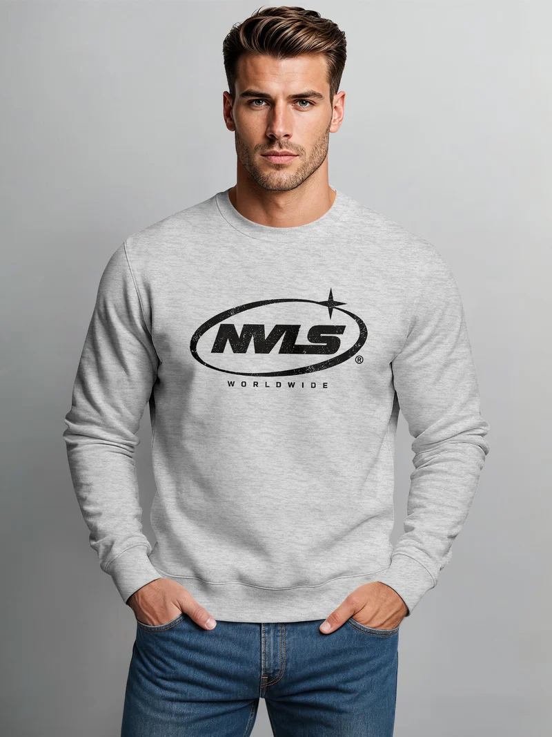 Herren Sweatshirt NVLS Worldwide Logo Regular Fit