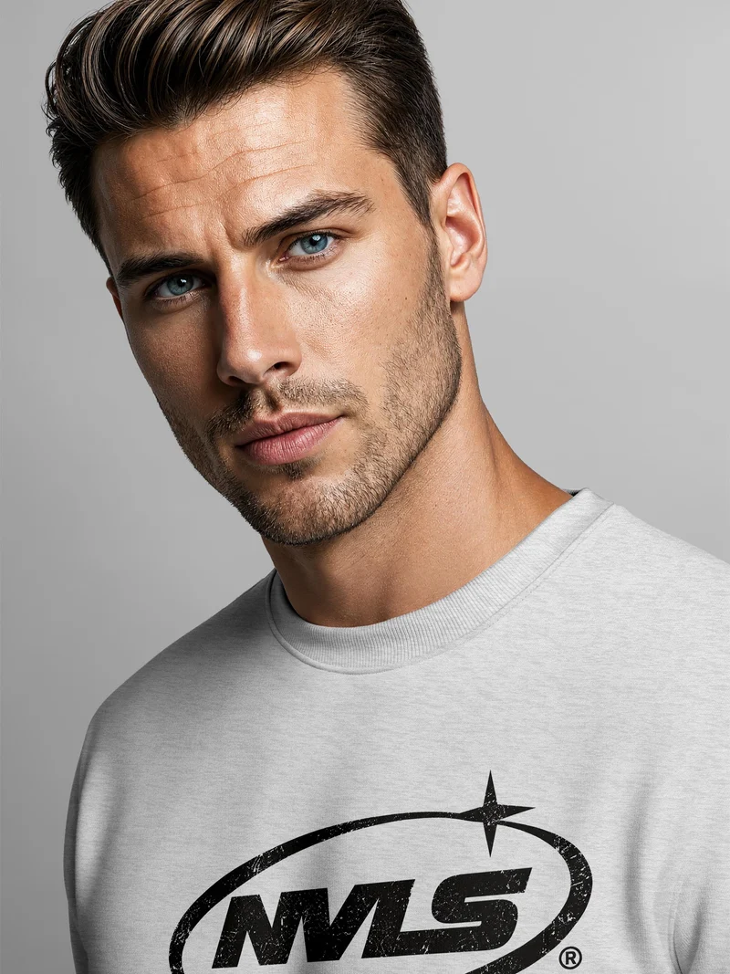 Herren Sweatshirt NVLS Worldwide Logo Regular Fit