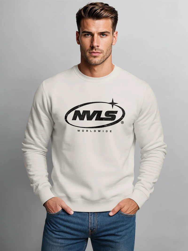Herren Sweatshirt NVLS Worldwide Logo Regular Fit
