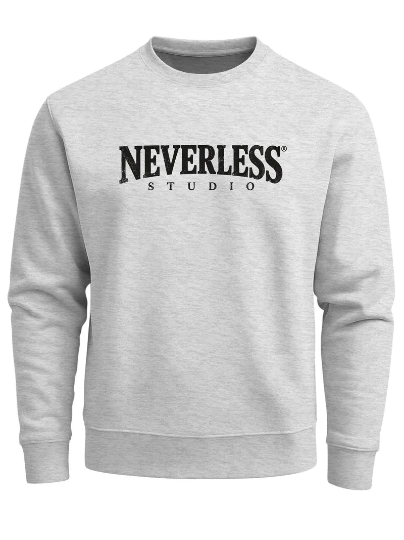 Herren Sweatshirt mit Studio-Logo Frontprint Regular Fit