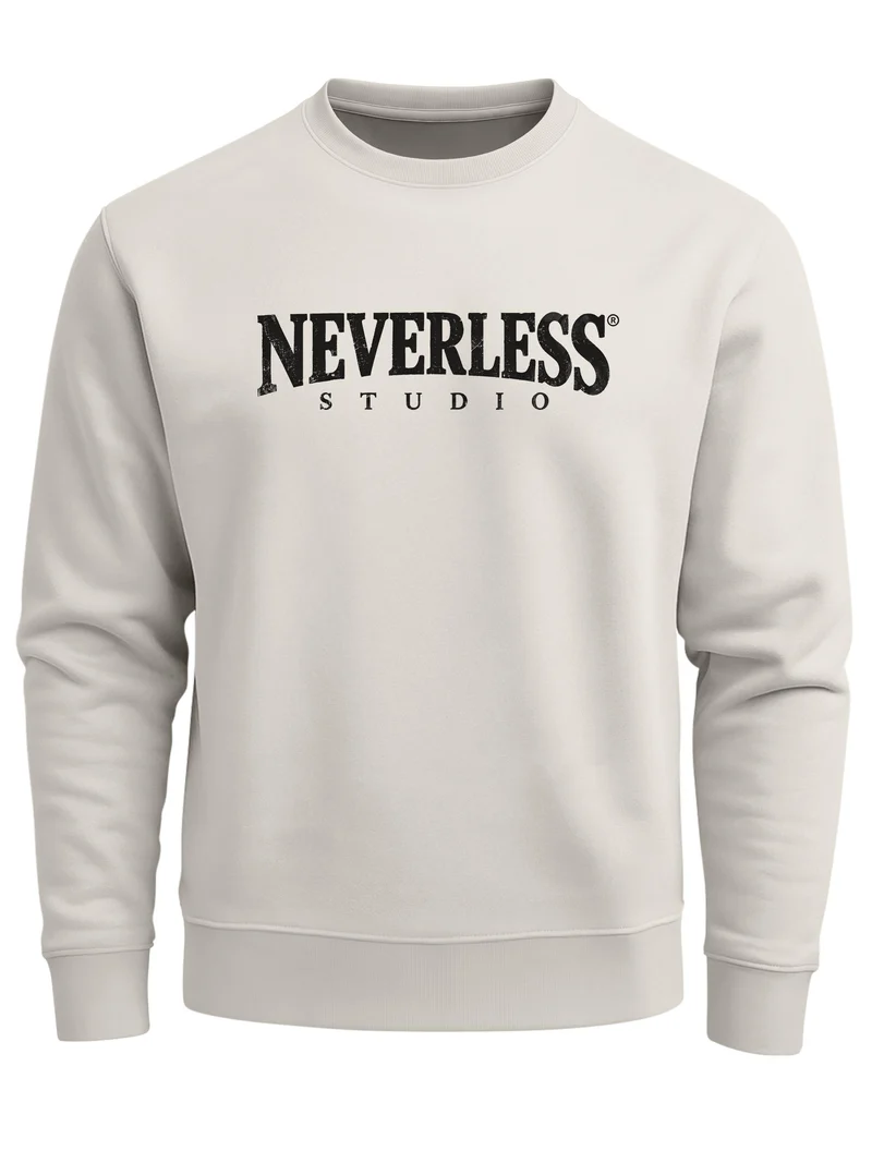 Herren Sweatshirt mit Studio-Logo Frontprint Regular Fit