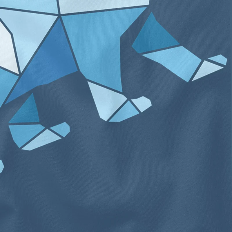 Herren T-Shirt Polygon Grafik Bär Outdoor Fashion Tiermotiv Wandern Geometric Style Streetstyle
