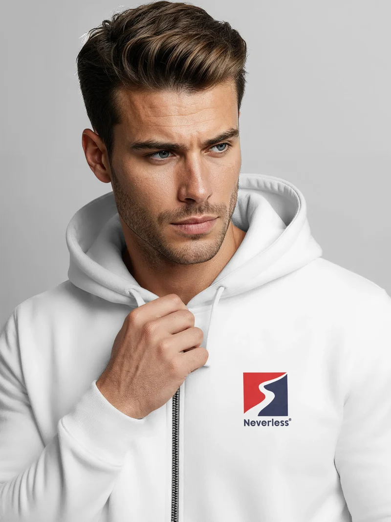 Herren Sweatjacke Backprint Rad Fahrrad Bike MTB Grafik Zipjacke Zip-Hoodie Männer Fashion Streetstyle