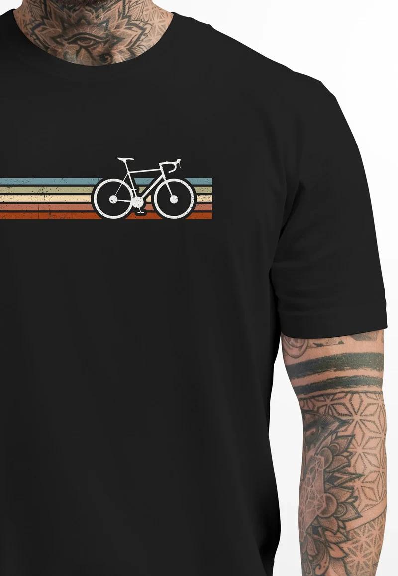 Herren T-Shirt Fahrrad Geschenk für Radfahrer Bike Liebhaber Outdoor Fashion Streetstyle