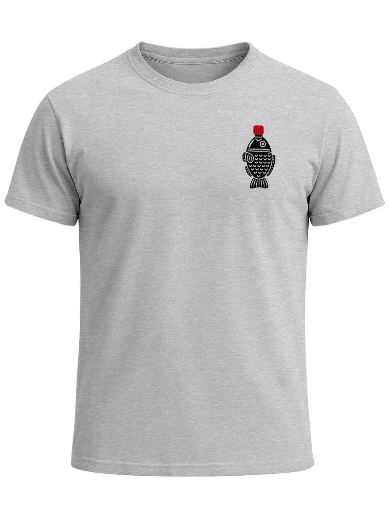 Herren T-Shirt Frontprint - Design Soy Sauce - Baumwollshirt Männer Fashion Streetstyle Slim Fit