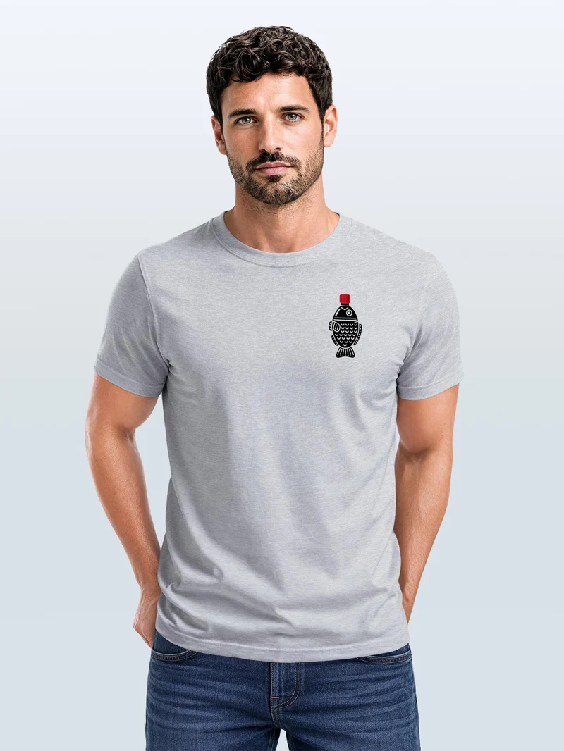 Herren T-Shirt Frontprint - Design Soy Sauce - Baumwollshirt Männer Fashion Streetstyle Slim Fit