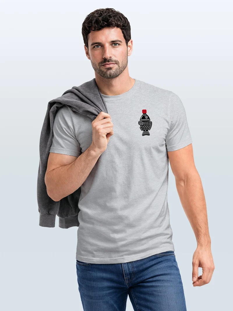 Herren T-Shirt Frontprint - Design Soy Sauce - Baumwollshirt Männer Fashion Streetstyle Slim Fit