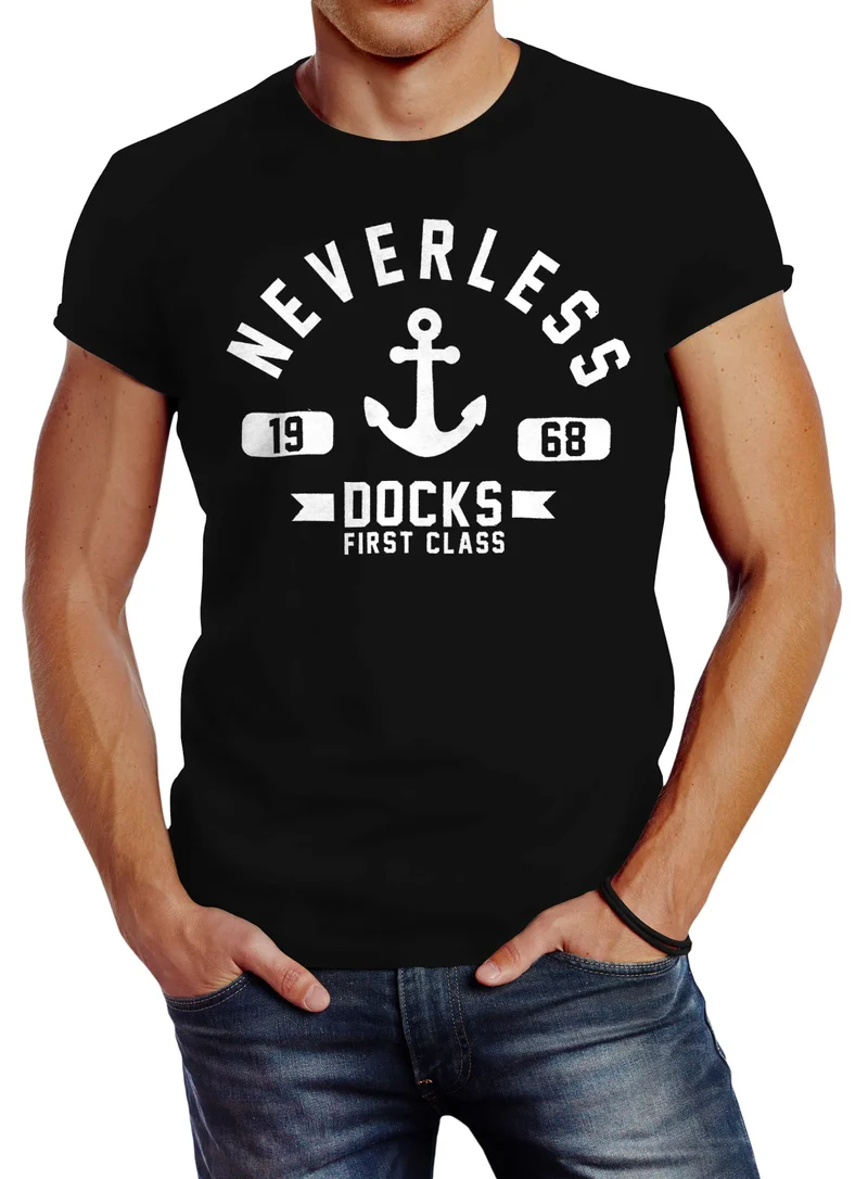 Cooles Herren T-Shirt Anker Slim Fit
