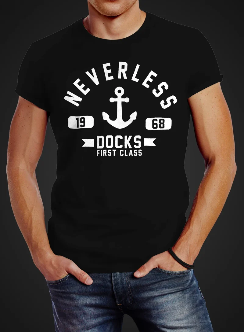 Cooles Herren T-Shirt Anker Slim Fit