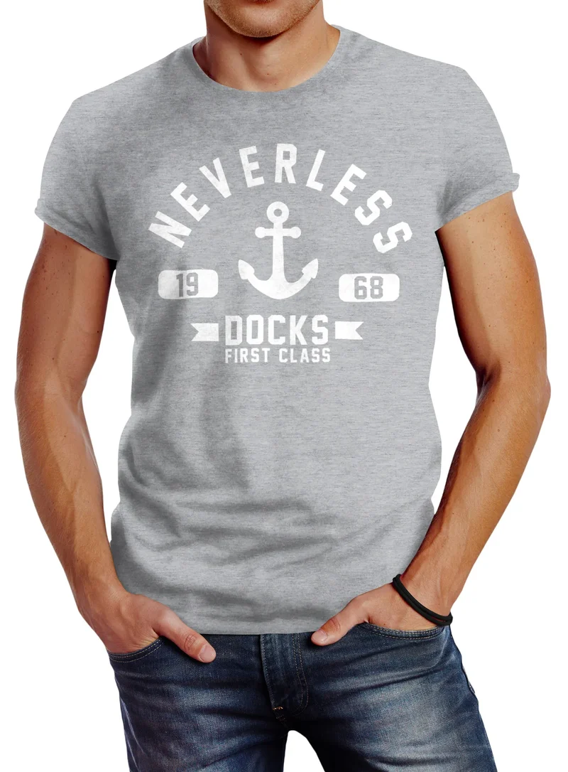 Cooles Herren T-Shirt Anker Slim Fit