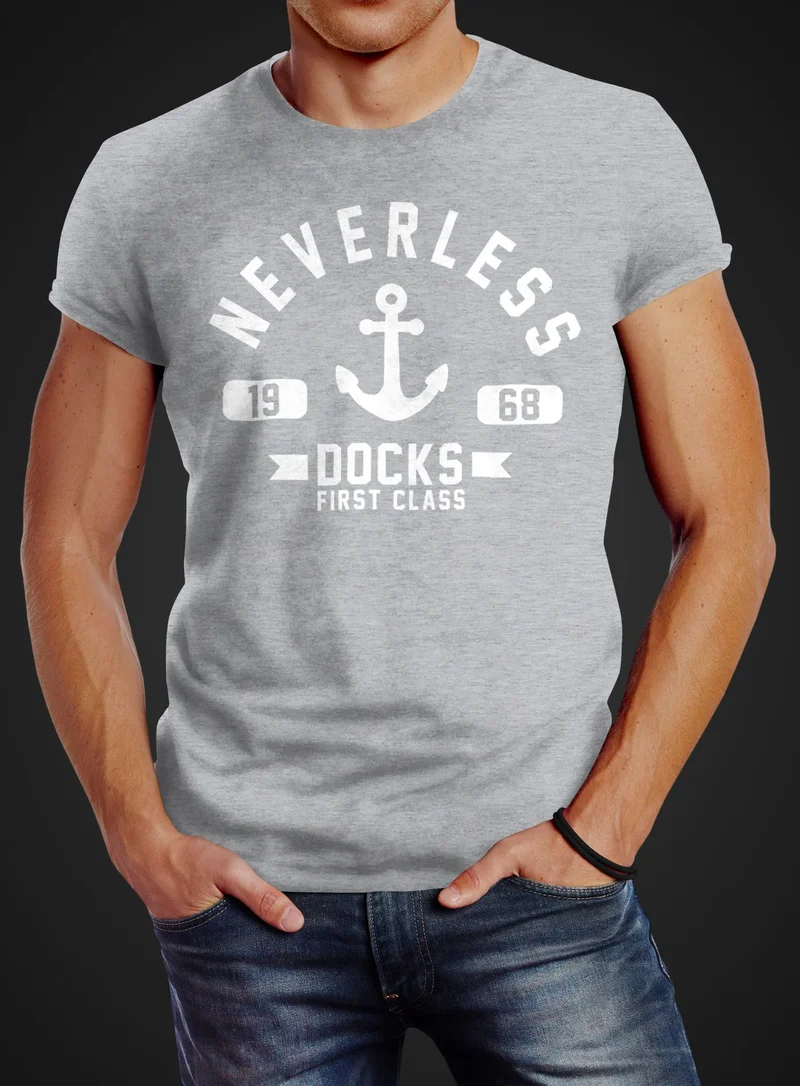 Cooles Herren T-Shirt Anker Slim Fit