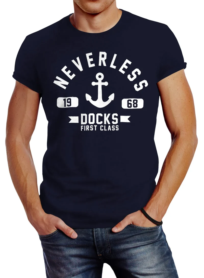 Cooles Herren T-Shirt Anker Slim Fit