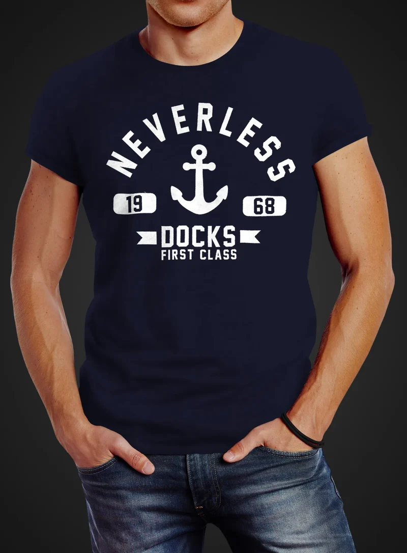 Cooles Herren T-Shirt Anker Slim Fit